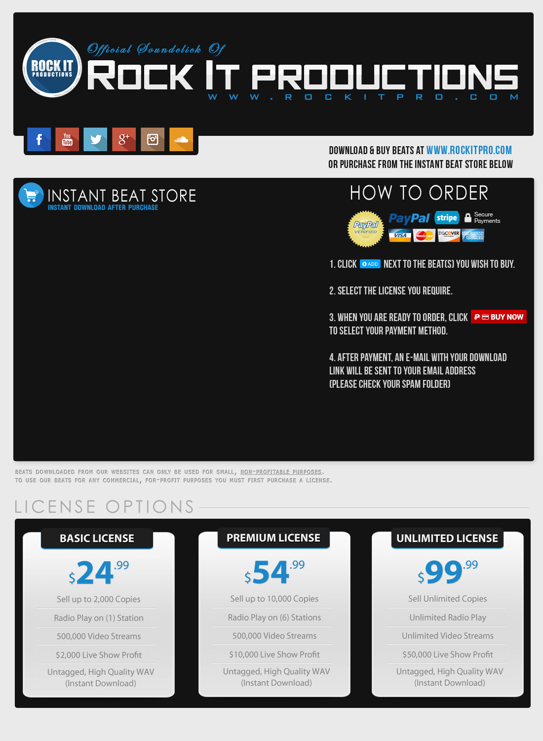 Soundclick Artist Rock It Productions Page With Mp3 Music S